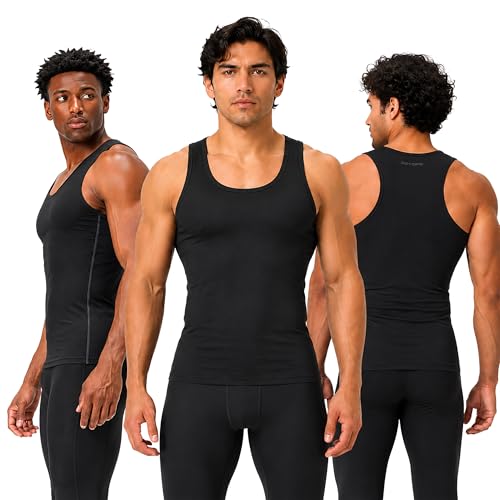 Amazon.com: DEVOPS 3 Pack Men's Muscle Dry Fit Compression Tank